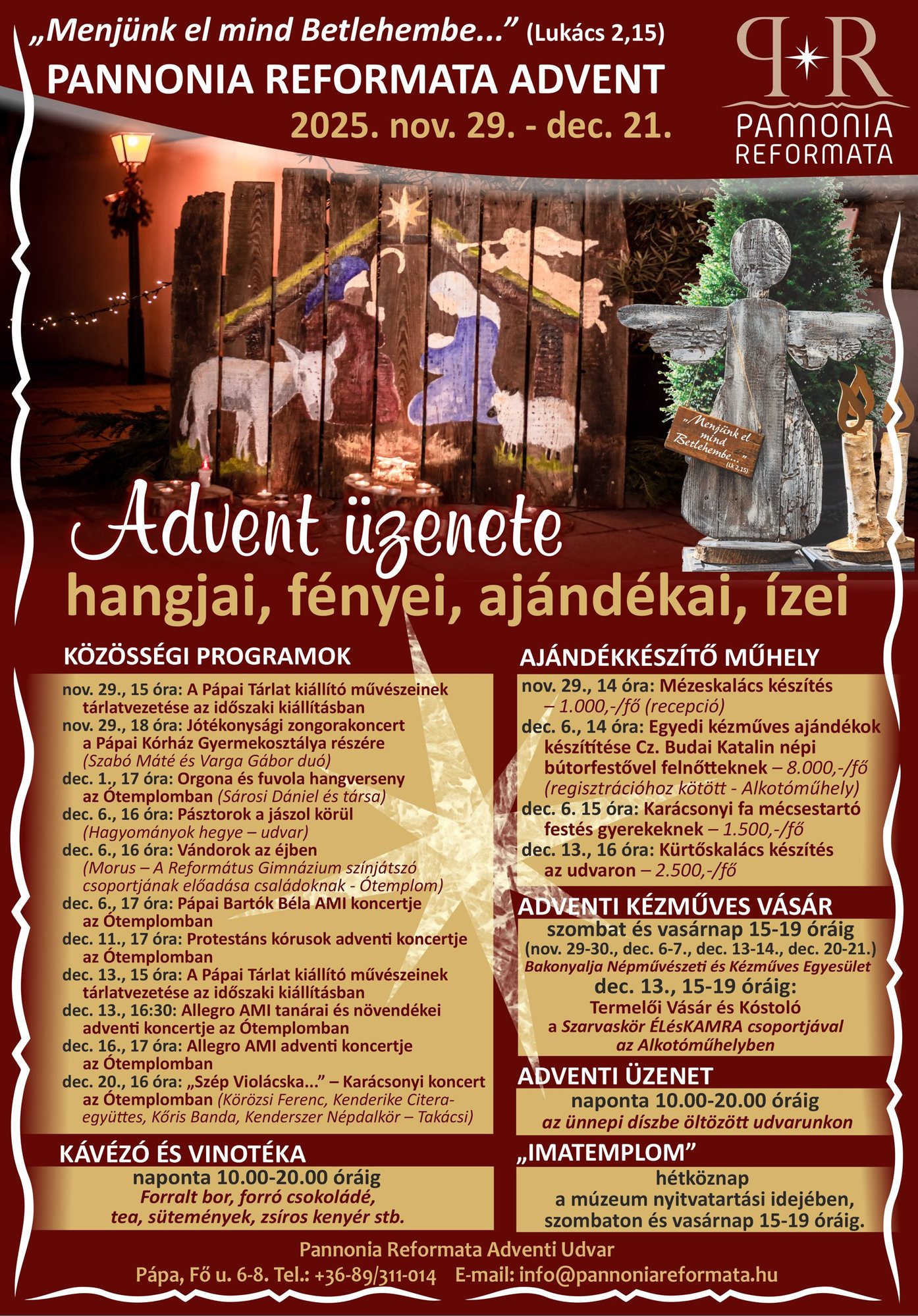 Pannonia Reformata Advent Plakat